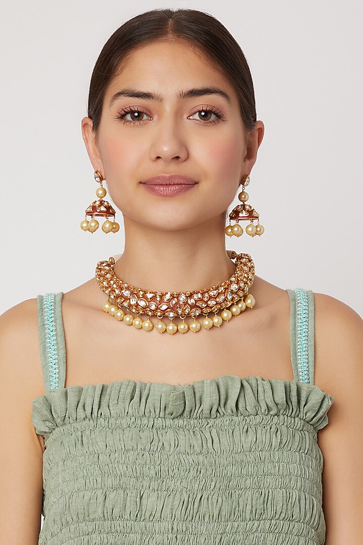 Gold Plated Necklace Set by Rhmmya at Pernia's Pop Up Shop