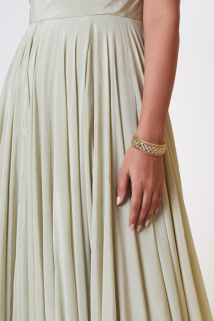 Gold Plated Kundan Kada by Rhmmya at Pernia's Pop Up Shop