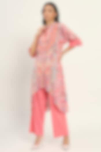 Multi-Colored Cotton Printed Kurta Set by Ruhr India at Pernia's Pop Up Shop
