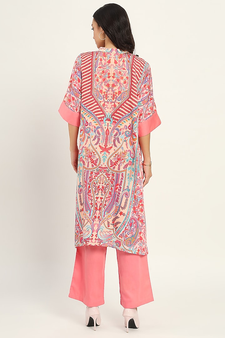 Multi-Colored Cotton Printed Kurta Set by Ruhr India at Pernia's Pop Up Shop