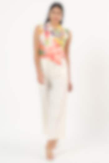 Multi-Colored Cotton Keiko Printed Waistcoat by Ruhr India at Pernia's Pop Up Shop