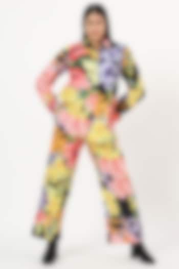 Multi-Colored Cotton Floral Printed Co-Ord Set by Ruhr India at Pernia's Pop Up Shop