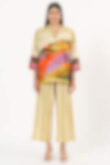 Multi-Colored Cotton Scenery Printed Co-Ord Set by Ruhr India at Pernia's Pop Up Shop