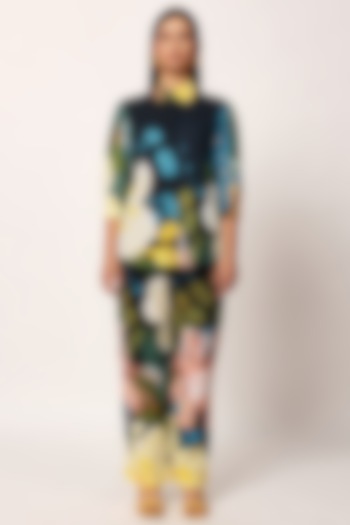 Multi-Colored Cotton Floral Printed Co-Ord Set by RUHR INDIA at Pernia's Pop Up Shop