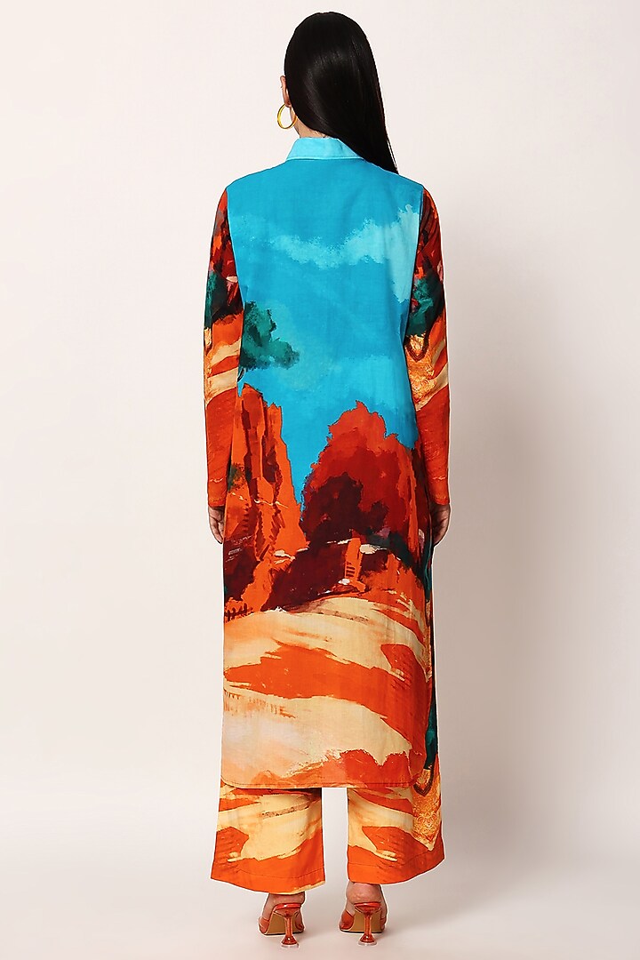 Multi-Colored Cotton Printed Co-Ord Set by RUHR INDIA at Pernia's Pop Up Shop
