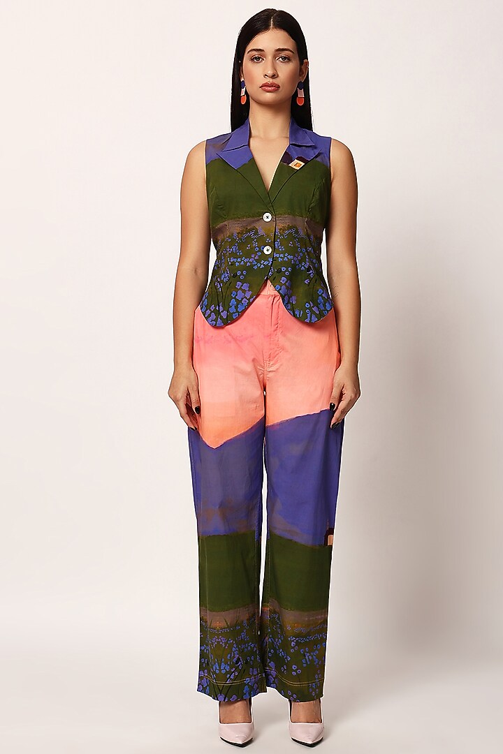 Multi-Colored Cotton Printed Co-Ord Set by RUHR INDIA at Pernia's Pop Up Shop