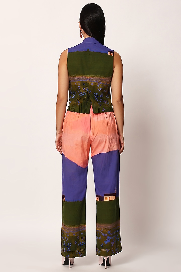 Multi-Colored Cotton Printed Co-Ord Set by RUHR INDIA at Pernia's Pop Up Shop