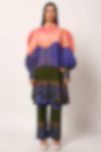 Multi-Colored Cotton Printed Kurta Set by RUHR INDIA at Pernia's Pop Up Shop