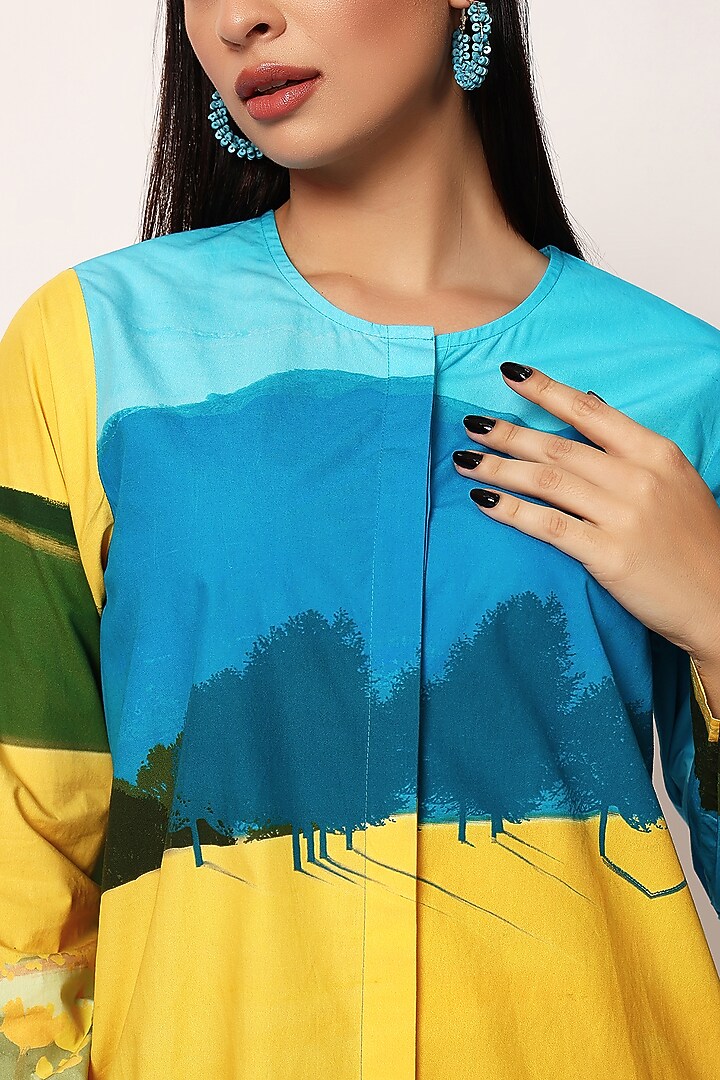 Multi-Colored Cotton Printed Co-Ord Set by RUHR INDIA at Pernia's Pop Up Shop