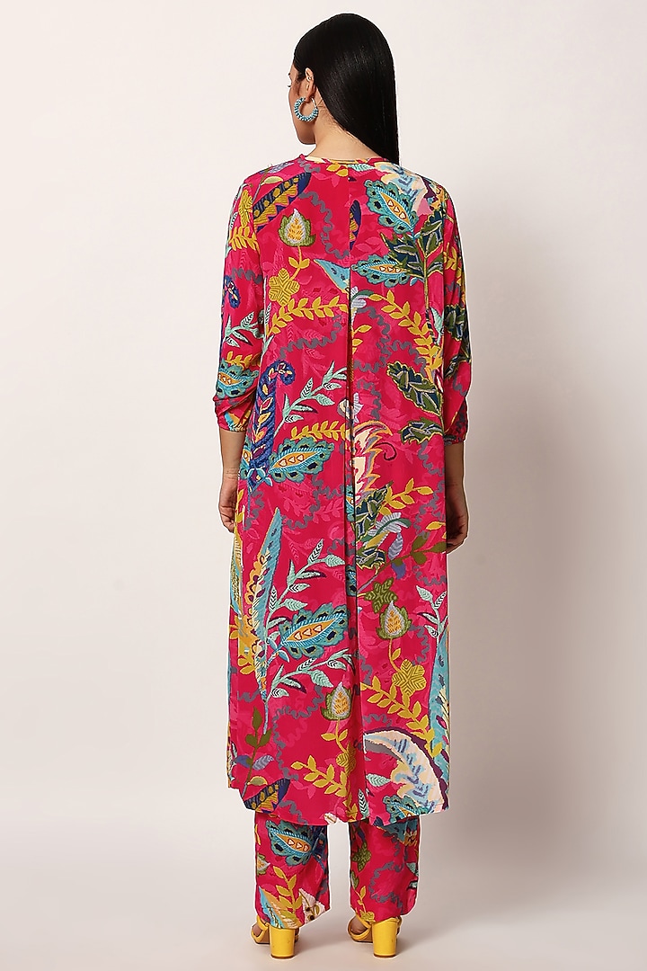 Multi-Colored Cotton Paisley Printed Kurta Set by RUHR INDIA at Pernia's Pop Up Shop