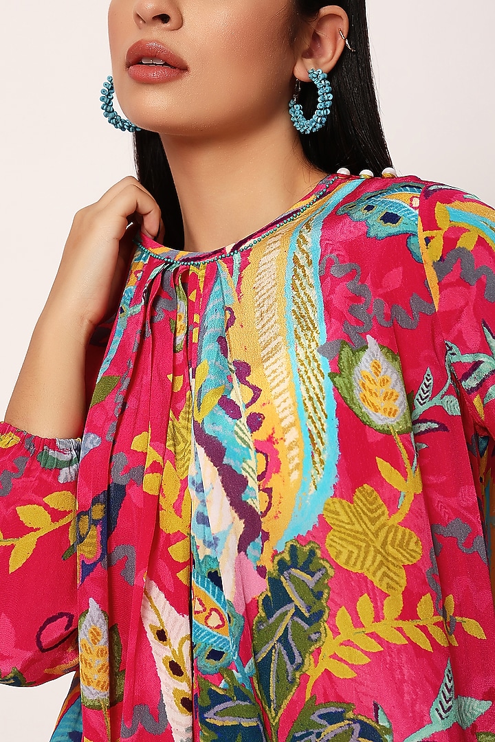 Multi-Colored Cotton Paisley Printed Kurta Set by RUHR INDIA at Pernia's Pop Up Shop