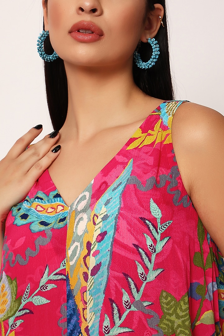 Multi-Colored Cotton Paisley Printed Jumpsuit by RUHR INDIA at Pernia's Pop Up Shop