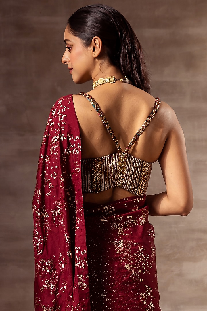 Multi-Colored Embroidered Blouse by RUHR INDIA at Pernia's Pop Up Shop