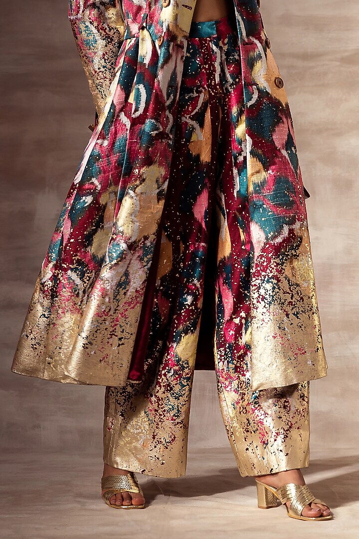Multi-Colored Digital Printed Pants by RUHR INDIA at Pernia's Pop Up Shop