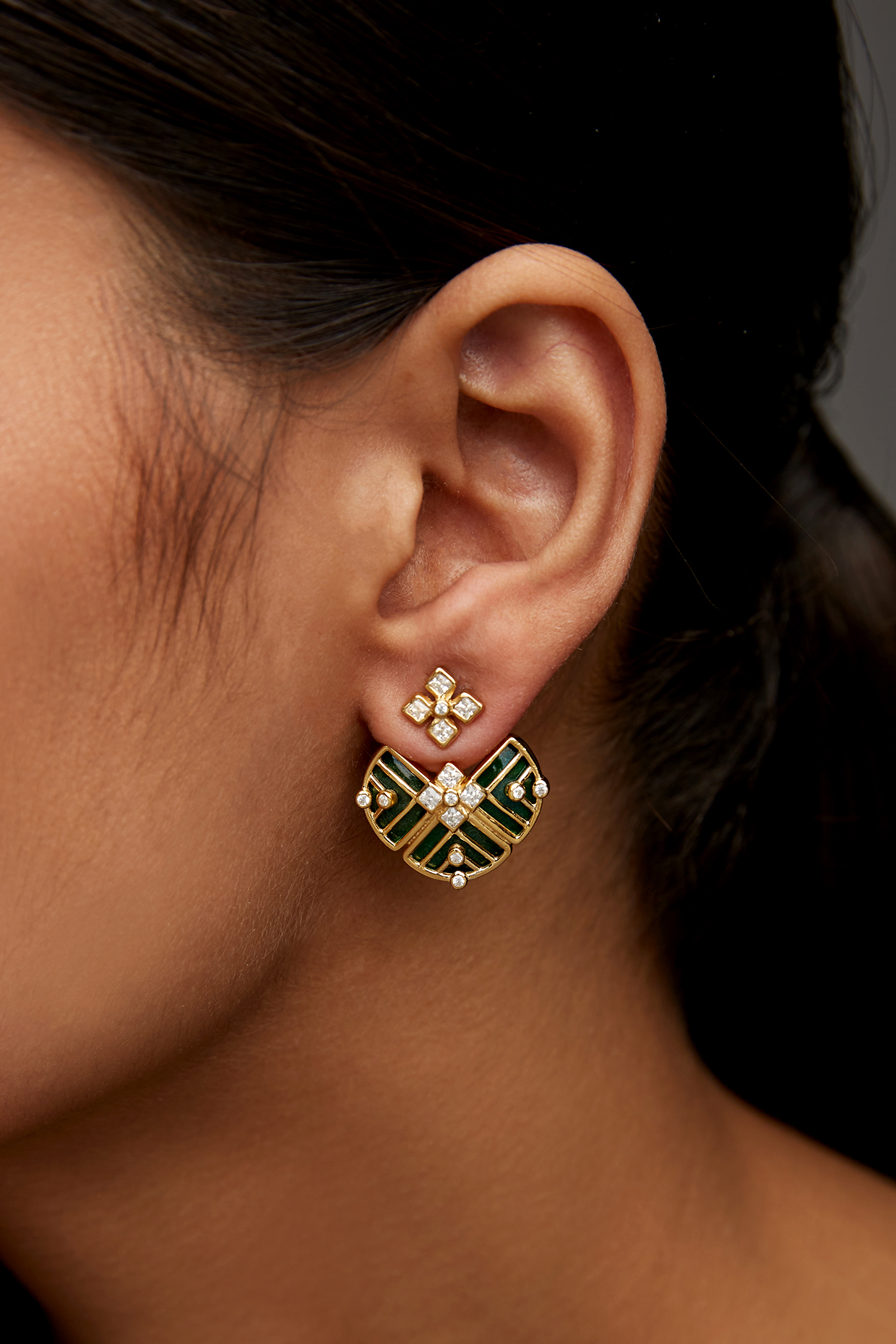 Sterling silver jacket earrings online