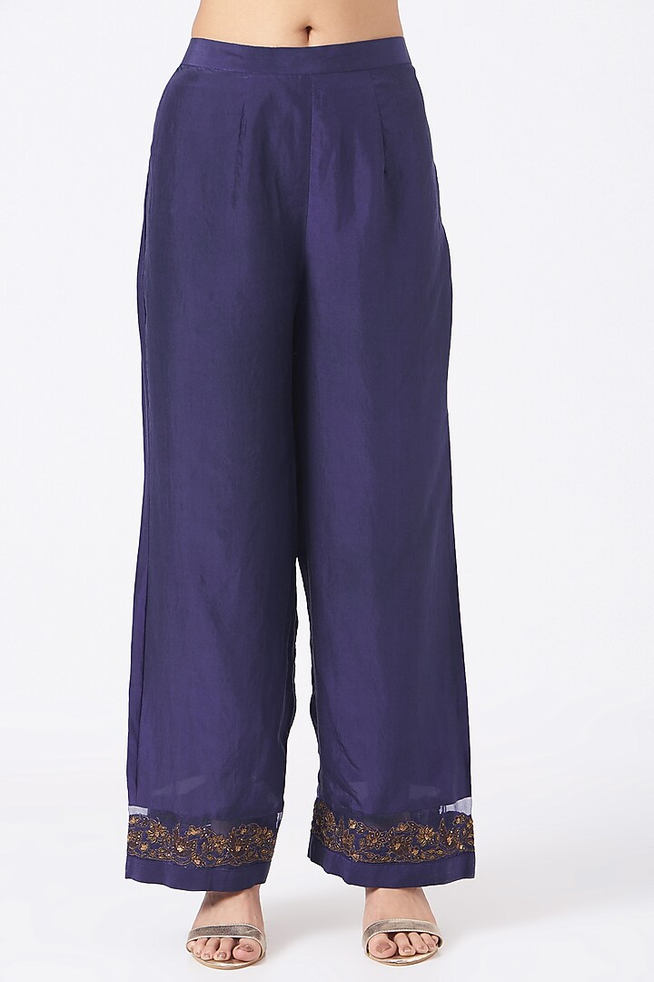 Violet Kurta With Zardosi Work by Rhua at Pernia's Pop Up Shop