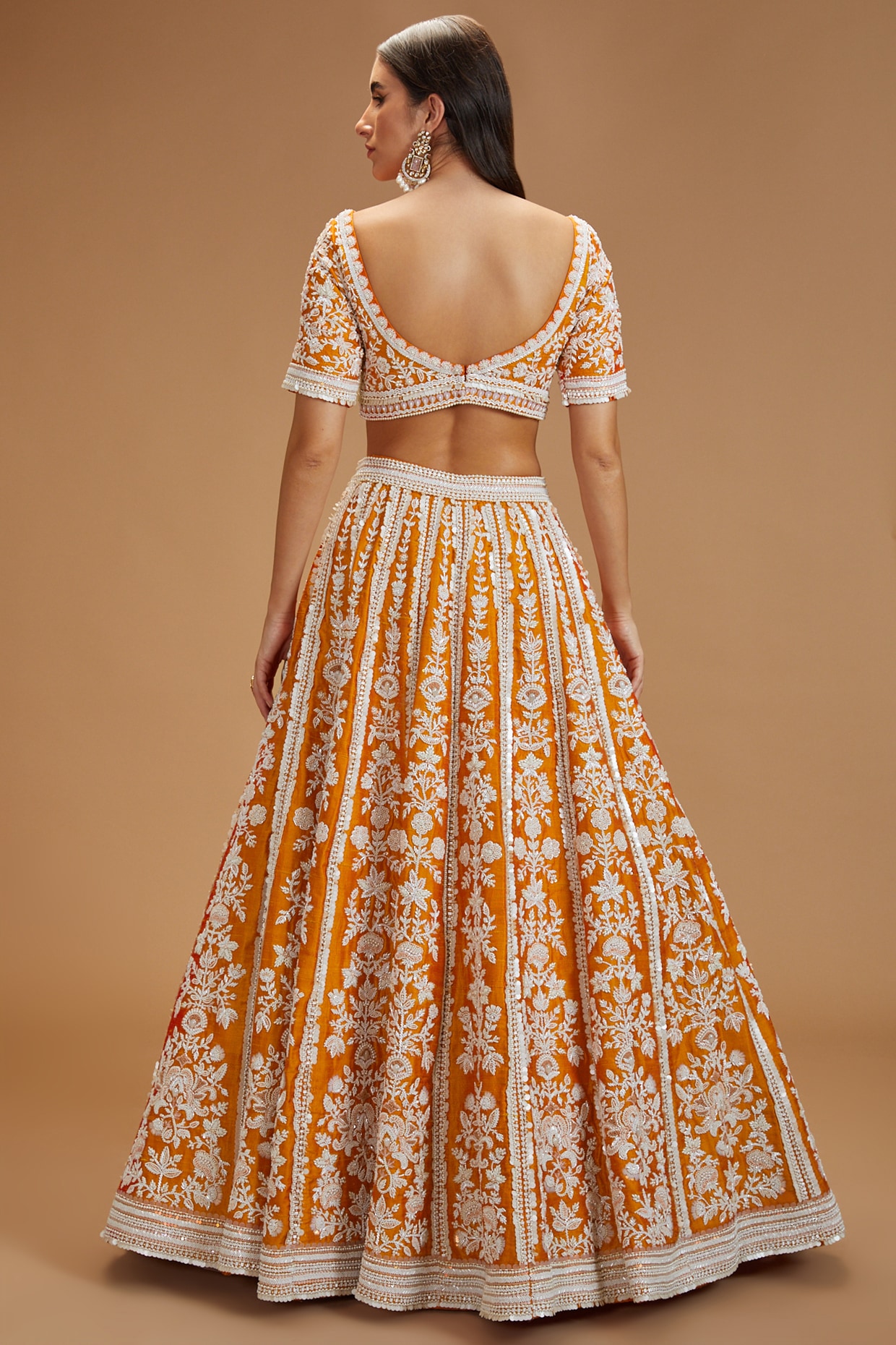 Gota & Net Lehenga Lehenga - L002B | Fabricoz USA