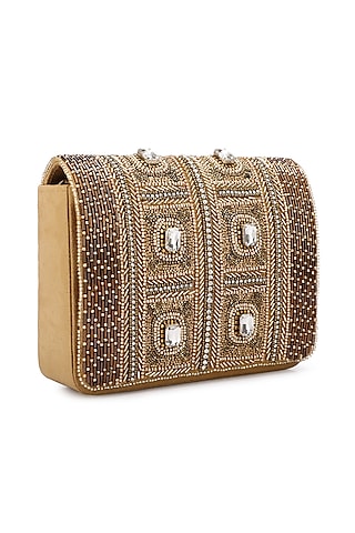 Buy Gold Clutch Bag for Women Online from India's Luxury Accessories  Designers 2023