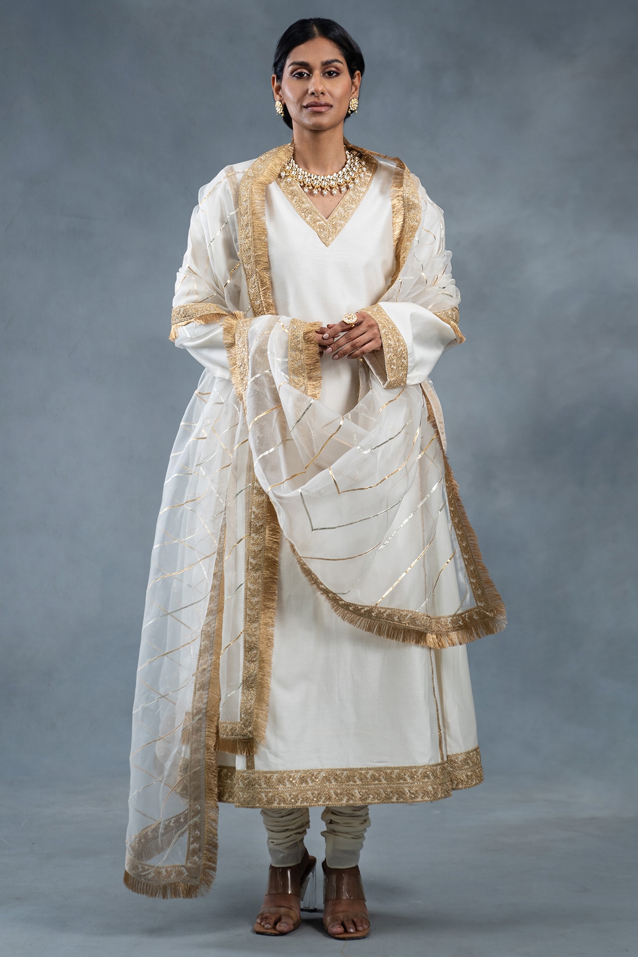 Punjabi retailer suits white colour