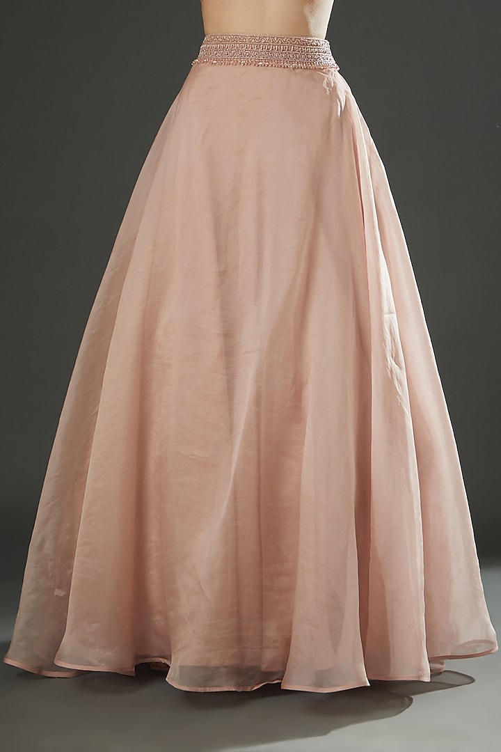 Blush Pink Embellished Jacket Wedding Lehenga Set by Ridhima Bhasin at Pernia's Pop Up Shop