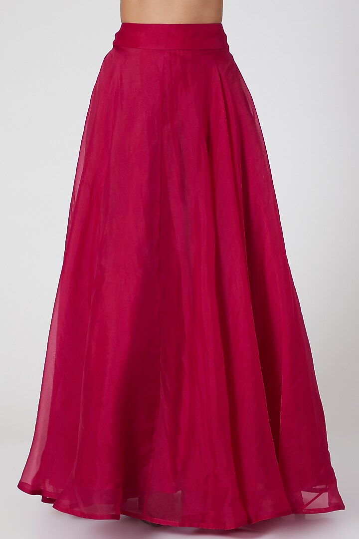 Fuchsia Embroidered Wedding Lehenga Set by Ridhima Bhasin at Pernia's Pop Up Shop