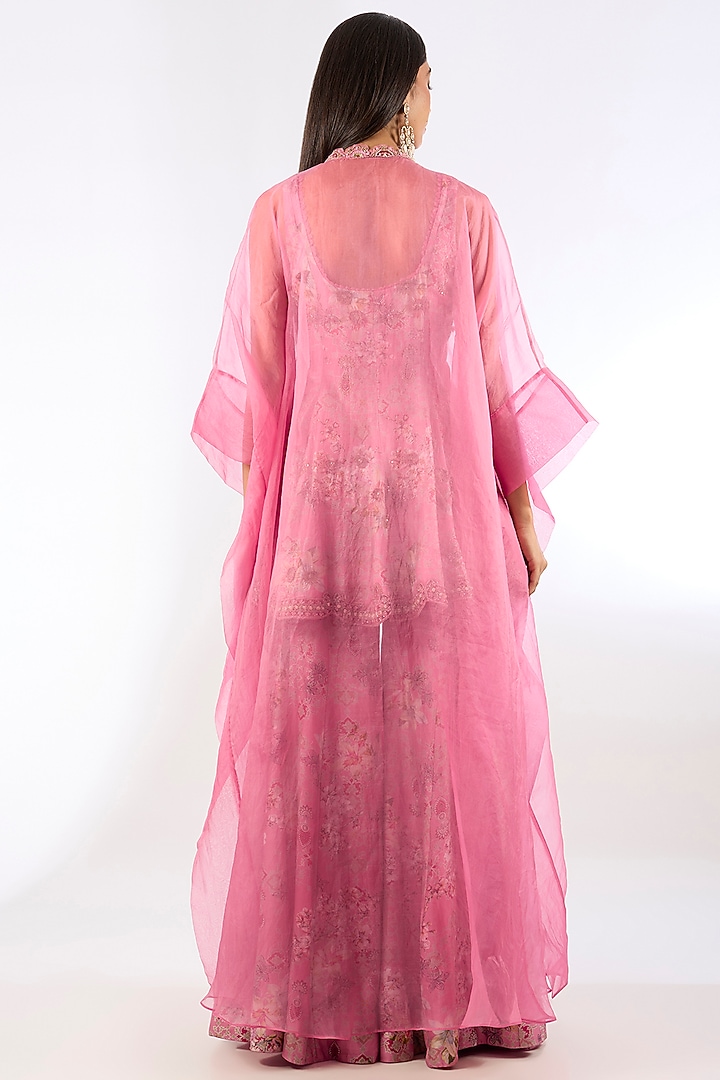 Pink Chanderi Wedding Sharara Set by Ridhima Bhasin at Pernia's Pop Up Shop