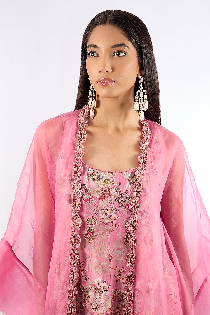Pink Chanderi Wedding Sharara Set by Ridhima Bhasin at Pernia's Pop Up Shop