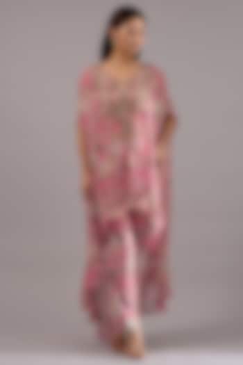 Pink Georgette Kurta Set by Ridhima Bhasin at Pernia's Pop Up Shop