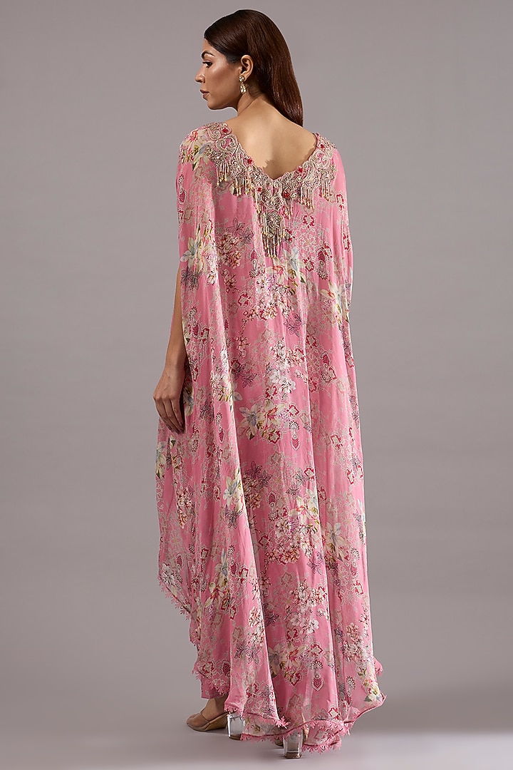 Pink Georgette Kurta Set by Ridhima Bhasin at Pernia's Pop Up Shop