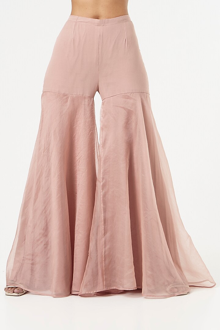 Blush Pink Embroidered Jacket Set by Ridhima Bhasin at Pernia's Pop Up Shop