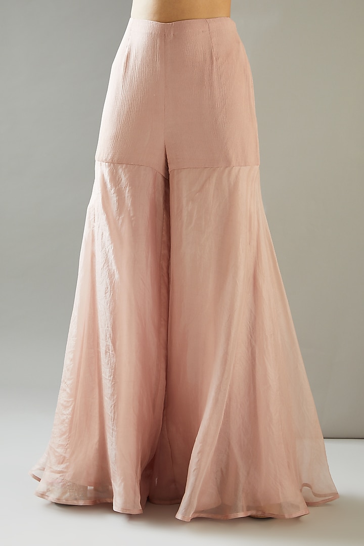 Blush Pink Embroidered Jacket Set by Ridhima Bhasin at Pernia's Pop Up Shop