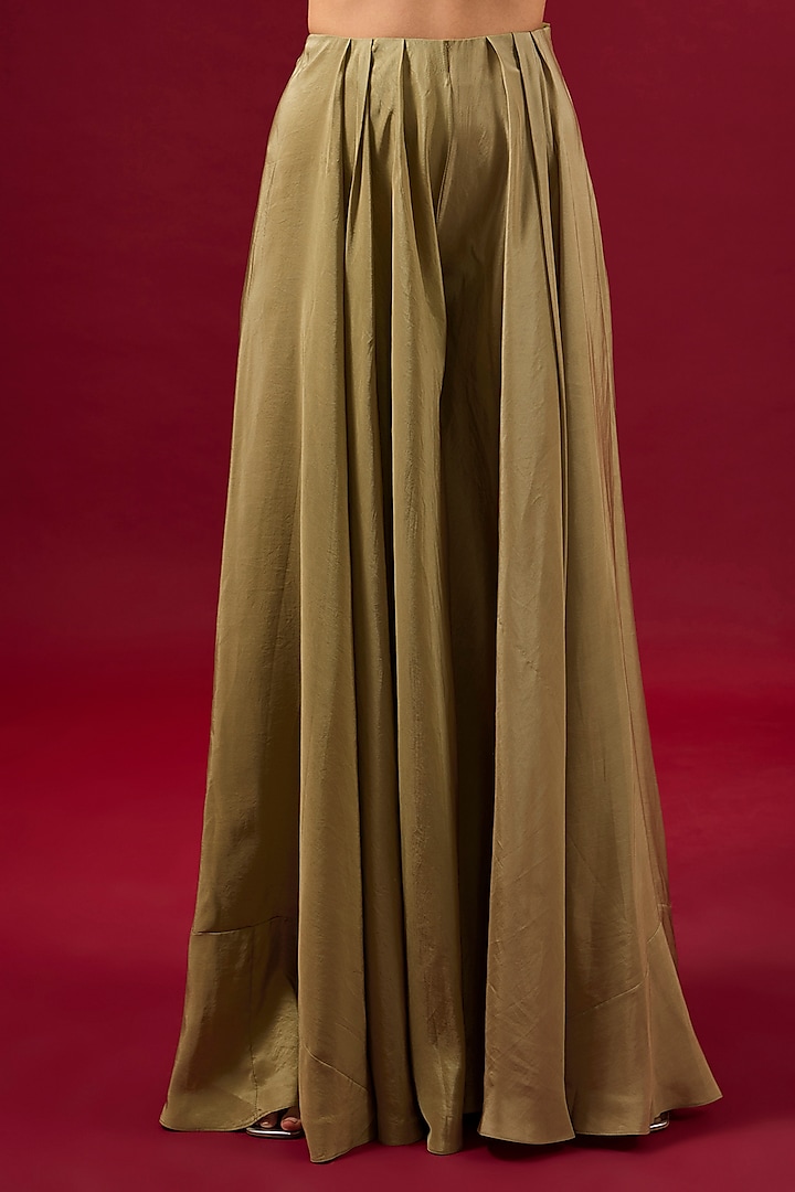 Mint Organza & Silk Kurta Set by Ridhima Bhasin at Pernia's Pop Up Shop