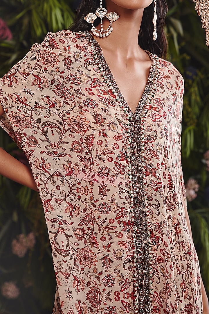 Multi-Colored Printed Kaftan Set by Ridhima Bhasin at Pernia's Pop Up Shop