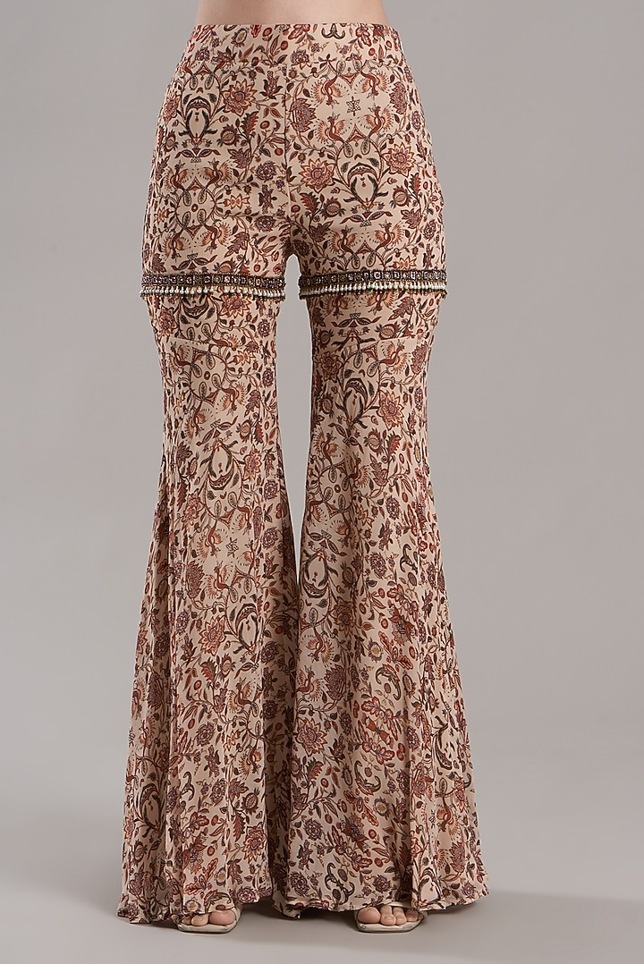 Multi-Coloured Printed Wedding Sharara Set by Ridhima Bhasin at Pernia's Pop Up Shop