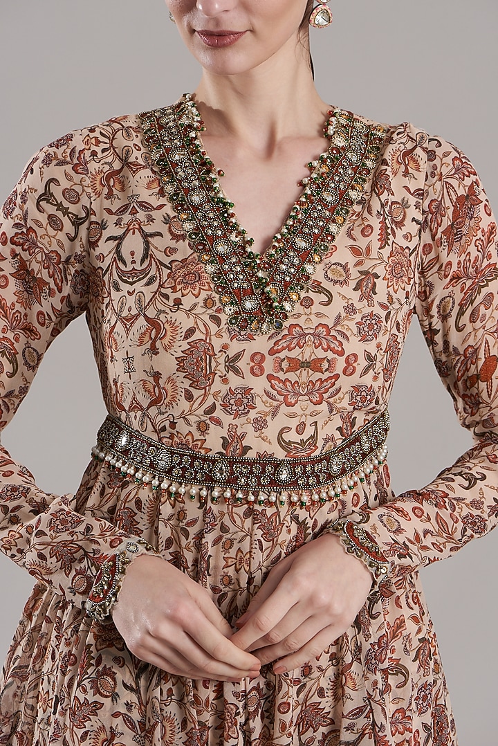 Multi-Coloured Printed Wedding Sharara Set by Ridhima Bhasin at Pernia's Pop Up Shop