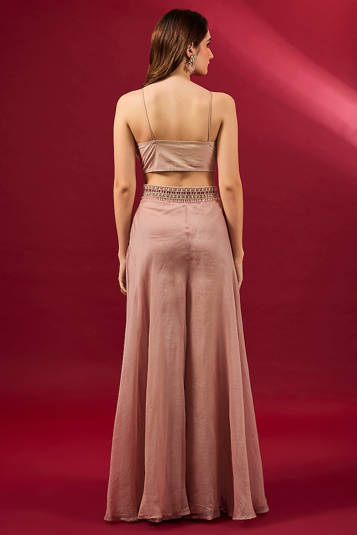Lilac Organza Jacket Set by Ridhima Bhasin at Pernia's Pop Up Shop