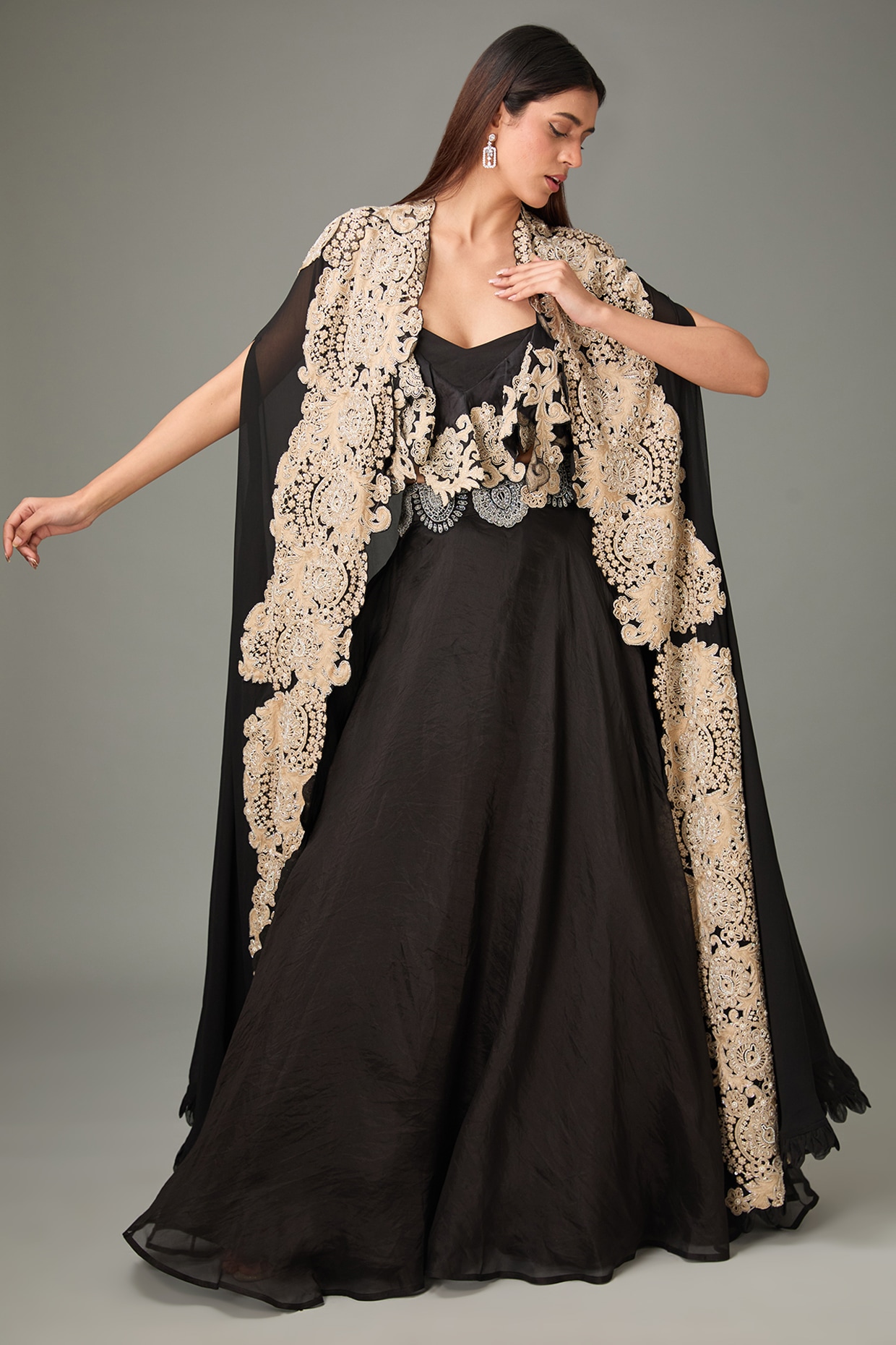 Ridhima Bhasin In Esmé Drape Skirt Set