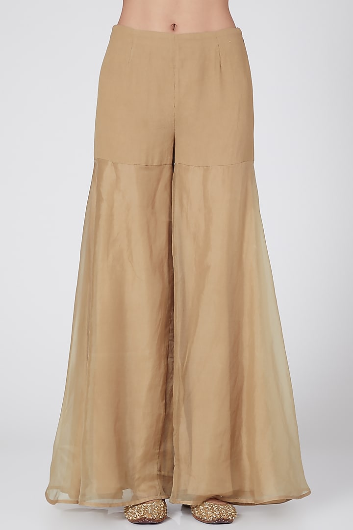 Gold Embroidered Pant Set by Ridhima Bhasin at Pernia's Pop Up Shop
