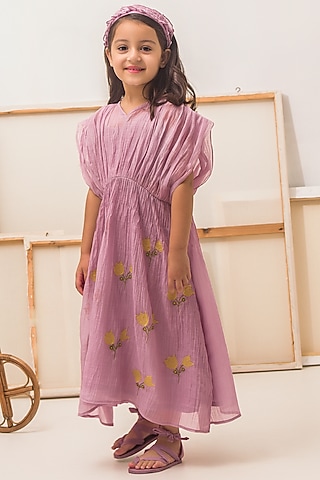 purple dress for 11 year girl Buy Purple Cotton Dress for 11-12 Year Girls Online from Indian Luxury Designers 2026