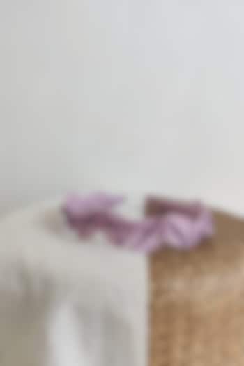 Lavender Applique Embroidered Hairband For Girls by The Right Cut Kids at Pernia's Pop Up Shop