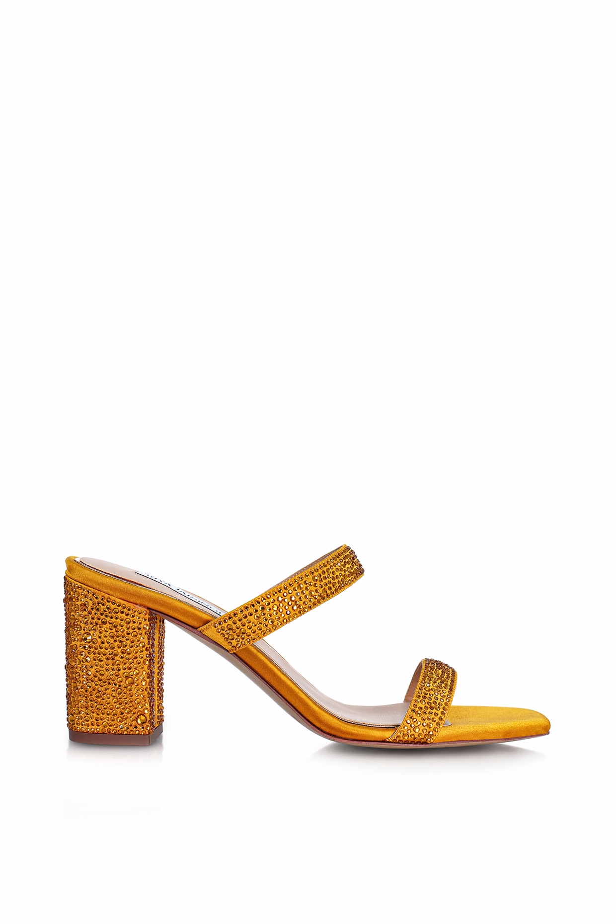 Madeline Girl Novelette Caged Yellow Sandals sz 8.5 M Faux Suede/Block Heel  ~NEW | eBay