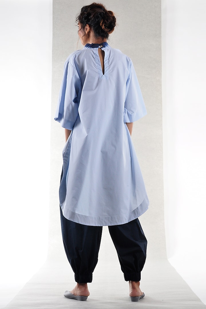 Sky Blue Cotton Top by Ritesh Kumar at Pernia's Pop Up Shop