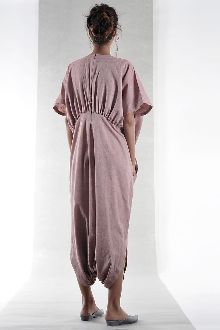 Coral Cotton Jumpsuit by Ritesh Kumar at Pernia's Pop Up Shop