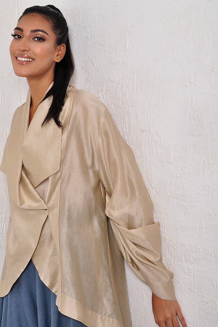 Sand Wrap Jacket by Ritesh Kumar at Pernia's Pop Up Shop