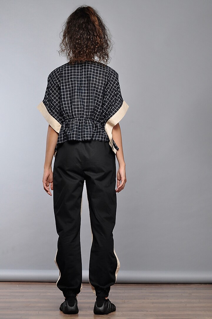 Nude Handwoven Cotton Pants by Ritesh Kumar at Pernia's Pop Up Shop