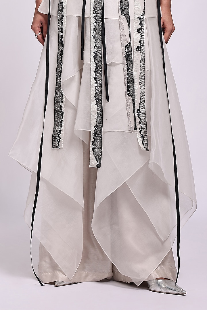 Brown & Grey Shaded Modal Satin Jumpsuit by Richa Khemka at Pernia's Pop Up Shop