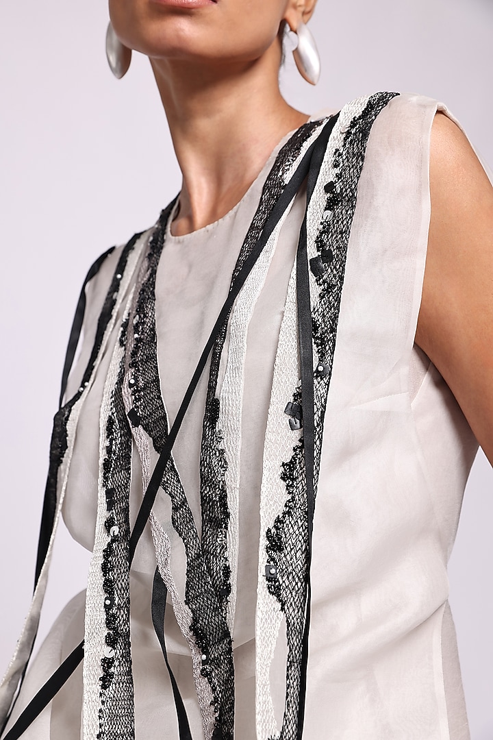Brown & Grey Shaded Modal Satin Jumpsuit by Richa Khemka at Pernia's Pop Up Shop