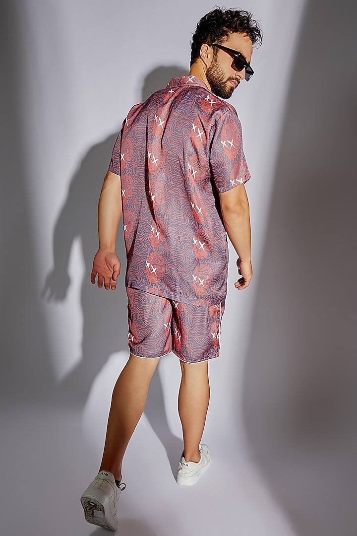 Multi-Colored Modal Satin Digital Printed Summer Shirt by RISING AMONG at Pernia's Pop Up Shop