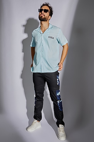 Black Denim Pants by RISING AMONG