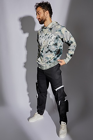 Black Cotton Pants by RISING AMONG